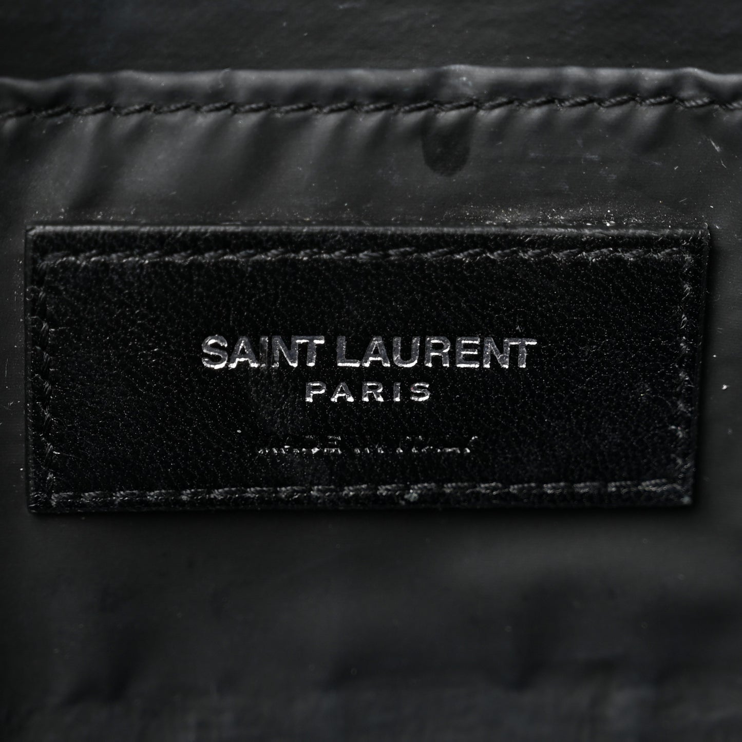 Lambskin Y Quilted Monogram Loulou Cosmetic Case Asphalt Grey