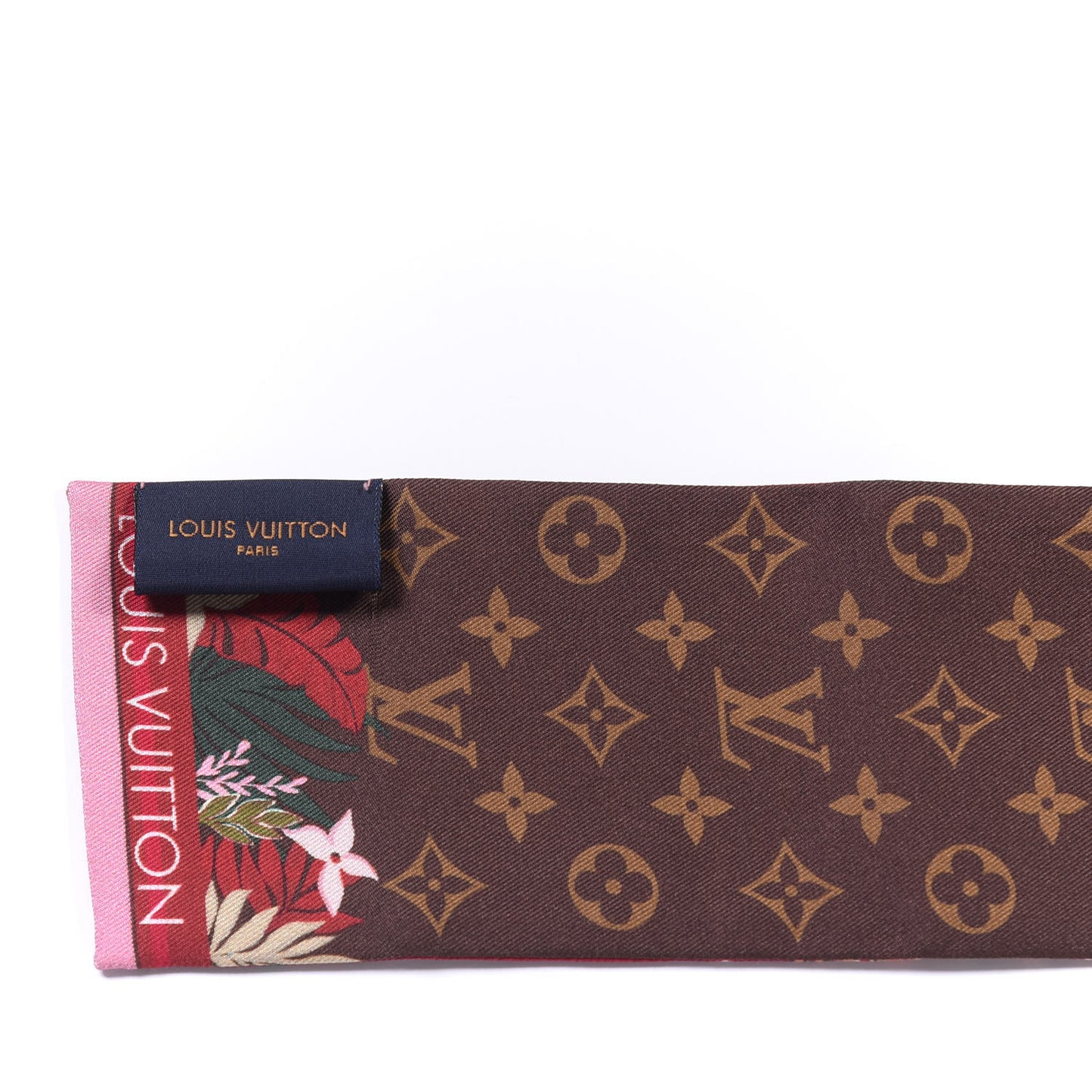 Silk Monogram Secret Jungle Bandeau Bordeaux
