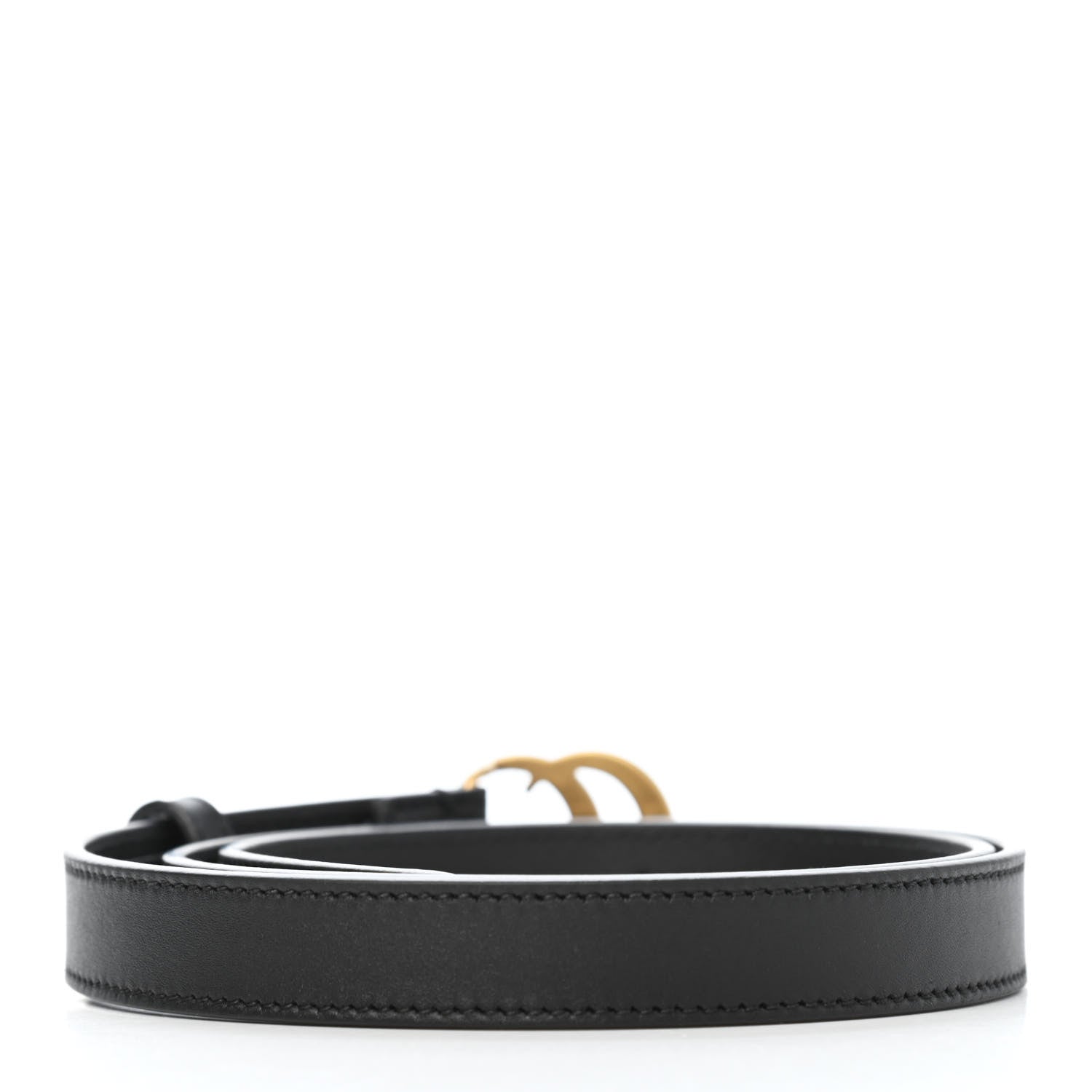 Gucci Calfskin Double G 20mm Belt 85 34 Black 2 of 4