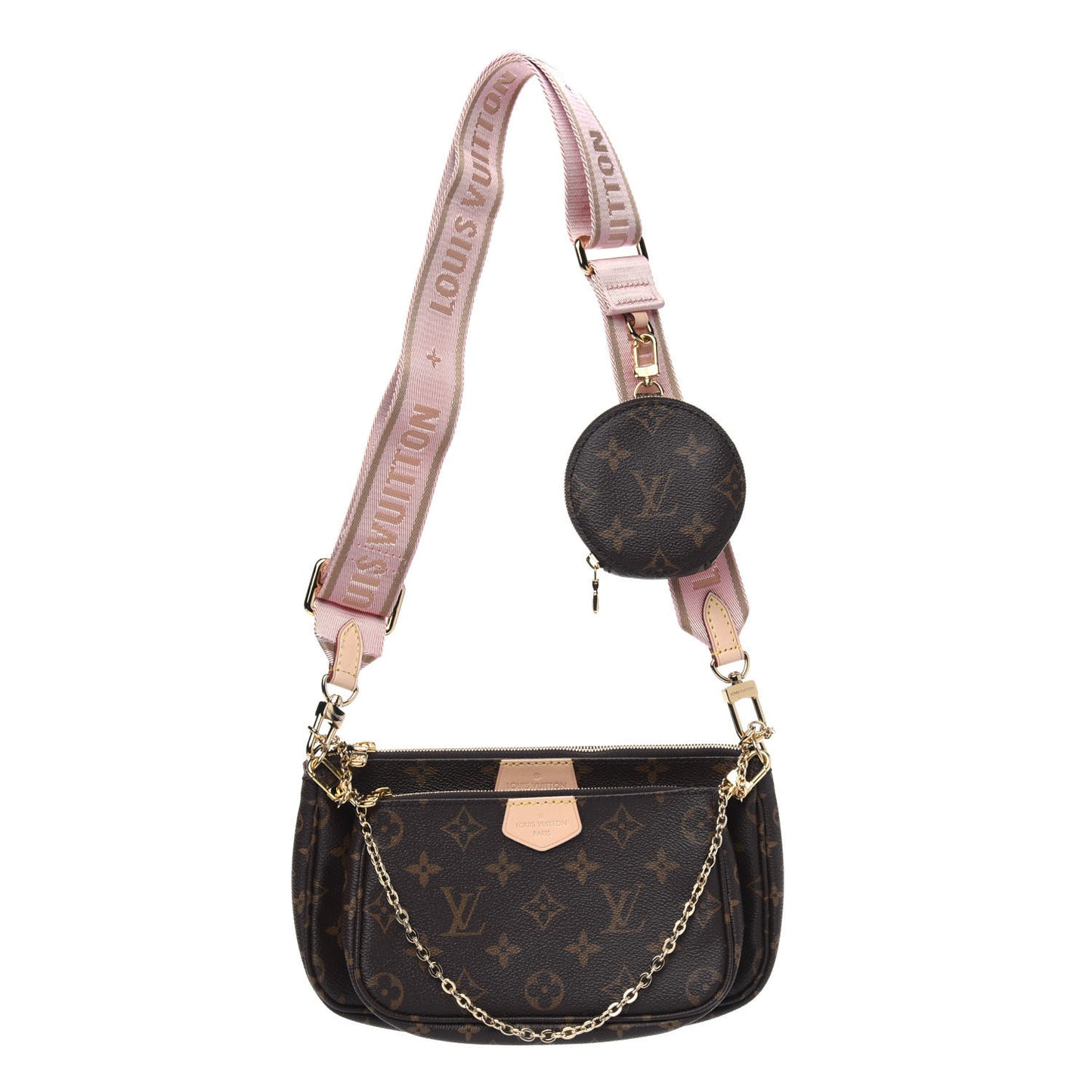Monogram Multi Pochette Accessories Rose Clair