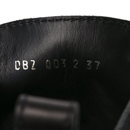 Valentino Garavani Calfskin Womens VLOGO 35mm Combat Boots 37 Black 8 of 9