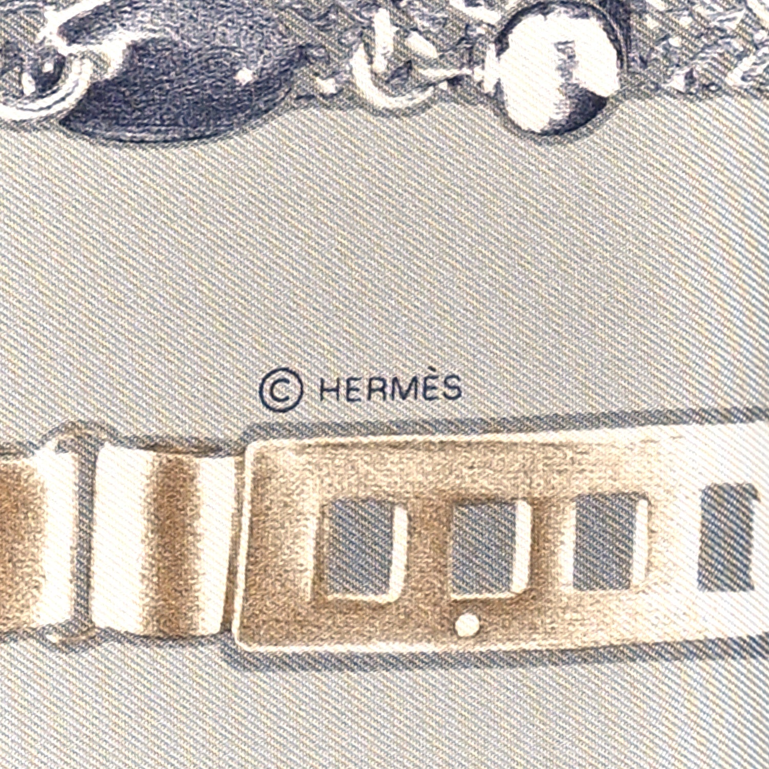 Hermes Silk Le Tresor De Medor Scarf 90 Ivory Gris Perle 2 of 4