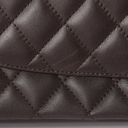 Chanel Calfskin Quilted Large Cambon Tote Brown 19 of 24