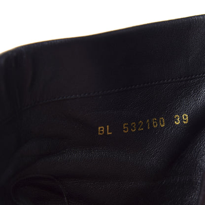 Saint Laurent Sheepskin Opyum Ankle Boots 39 Black 9 of 10