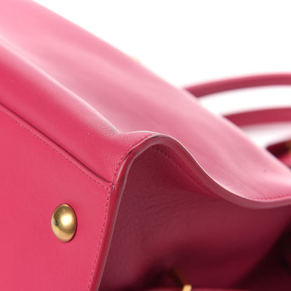 Saint Laurent Calfskin Medium Classic Y Cabas Fuchsia 8 of 10