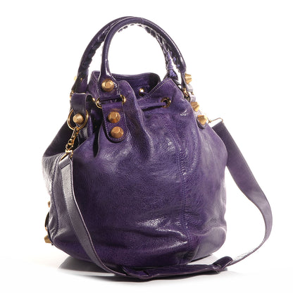 Balenciaga Agneau Giant 21 Gold Hardware Pompon Raisin 3 of 10