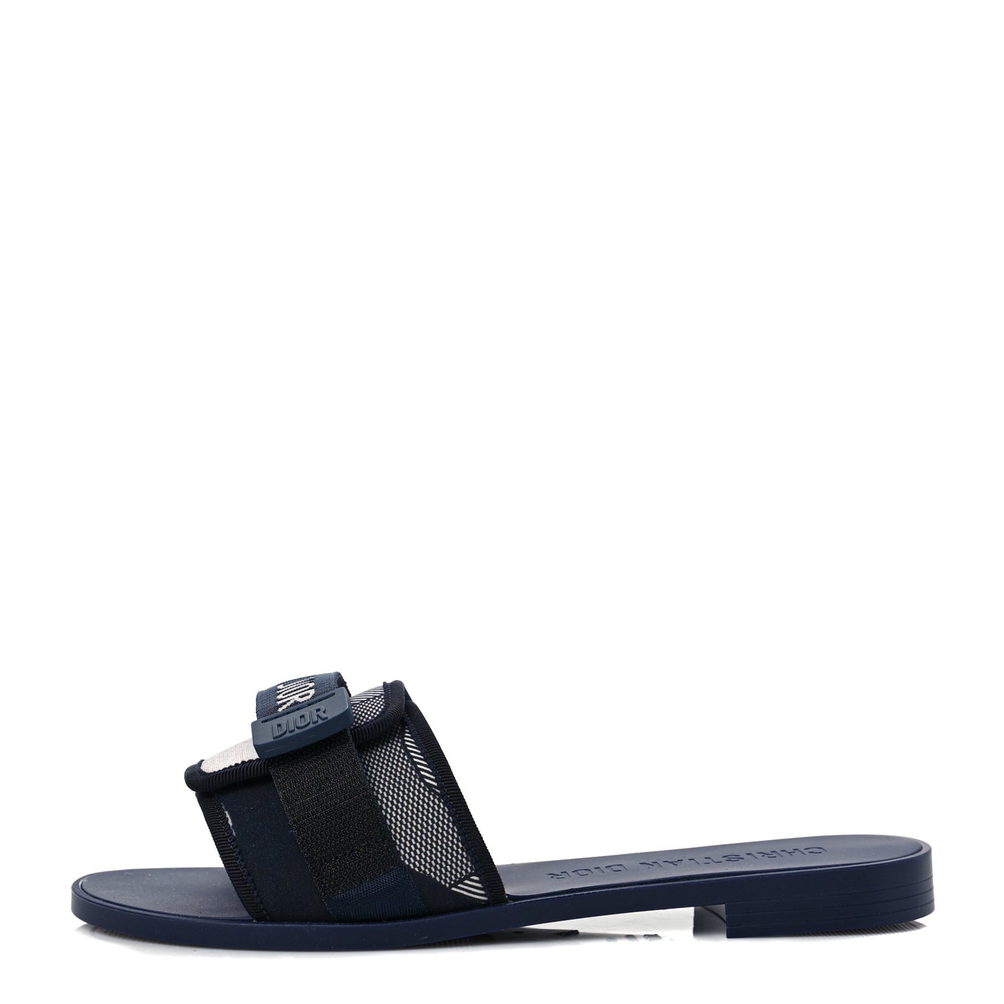 Technical Stretch Fabric Camouflage Dio(r)evolution Slide Sandals 39 Deep Blue