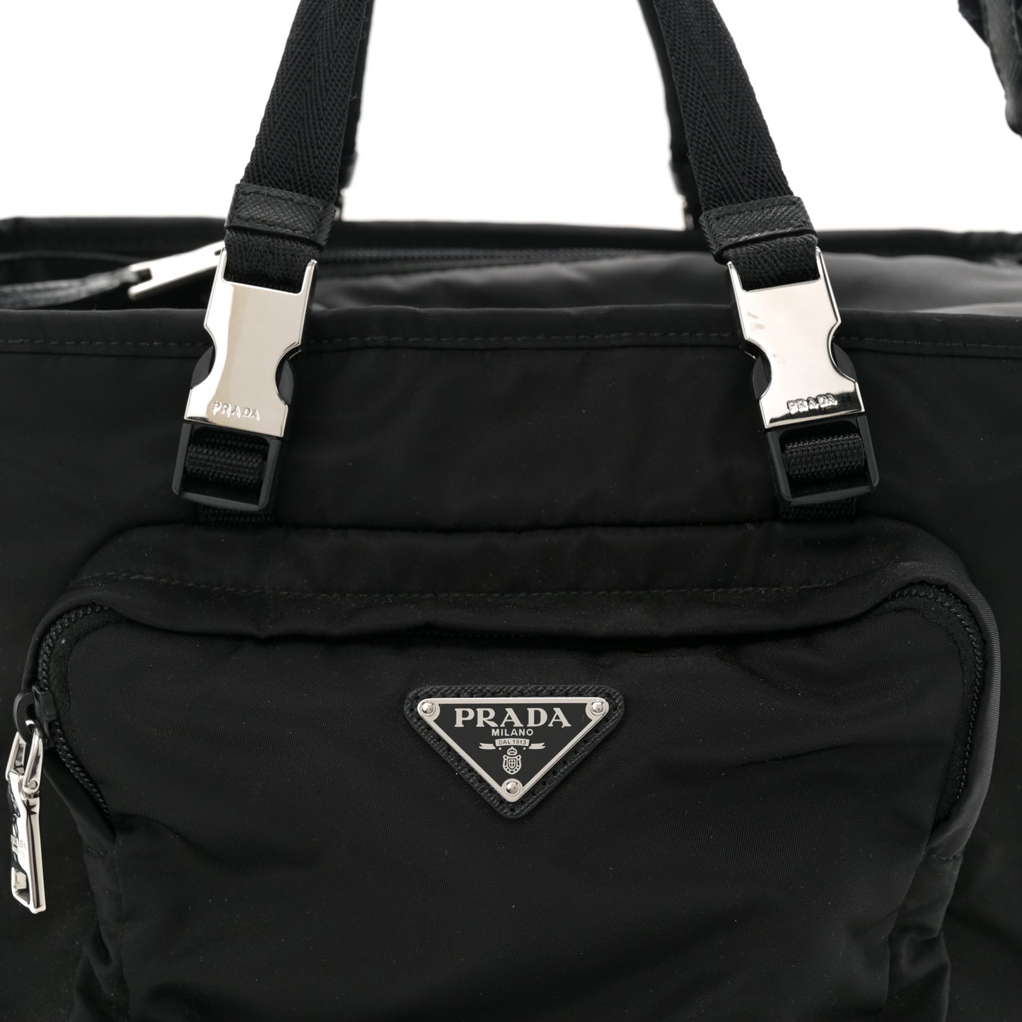 Re-Nylon Saffiano Pet Bag Black