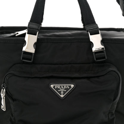 Prada Re-Nylon Saffiano Pet Bag Black 8 of 10
