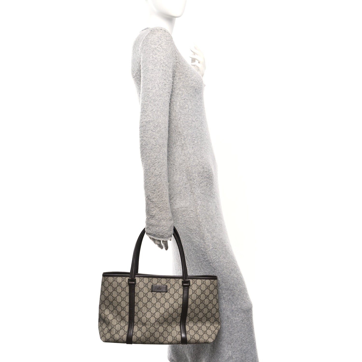 Gucci GG Plus Monogram Medium Joy Tote Dark Brown 2 of 10