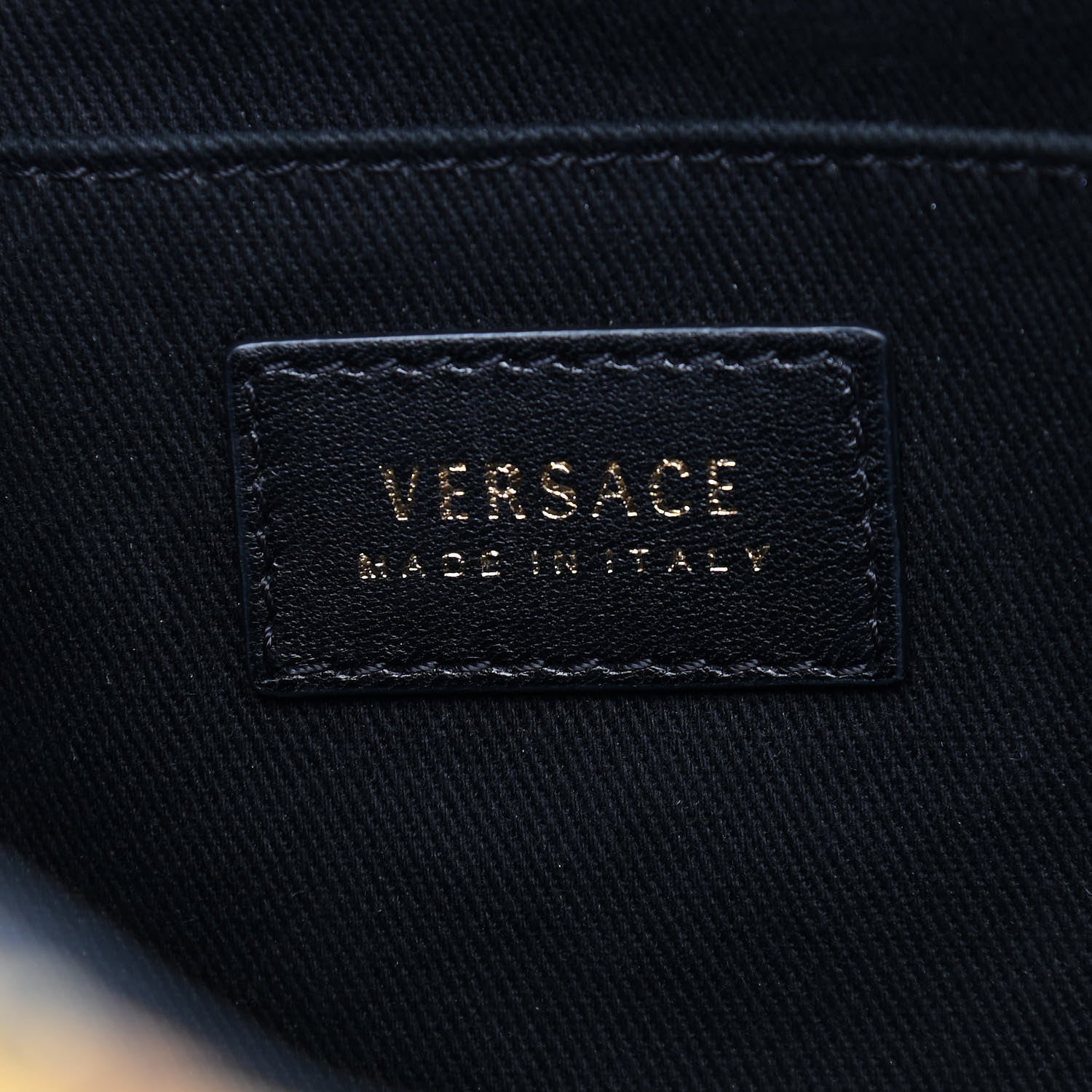 Versace Nappa Printed Barocco Shoulder Bag Black 5 of 9