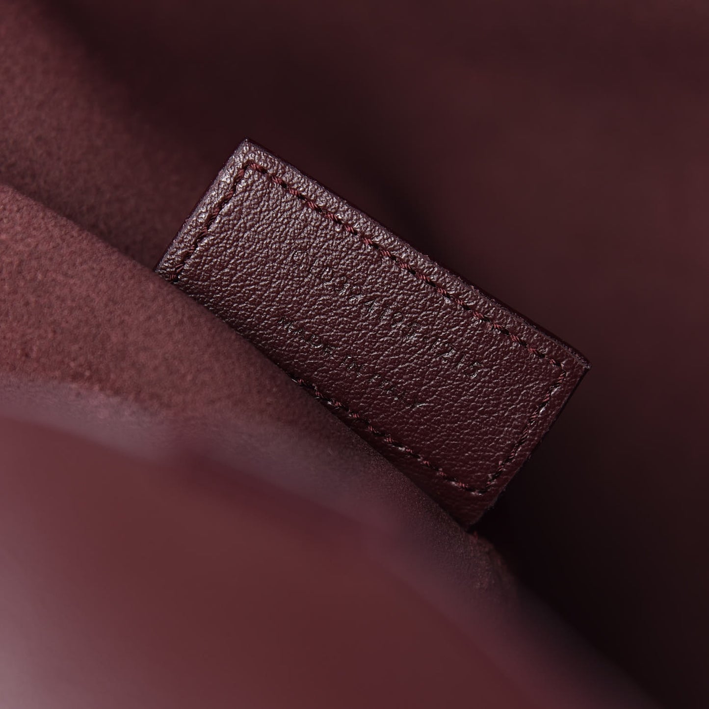 Calfskin Large Shopping Tote Bordeaux