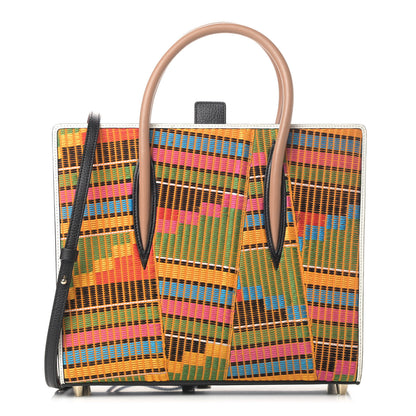 Christian Louboutin Calfskin Patent Woven Medium Paloma Multicolor 1 of 6