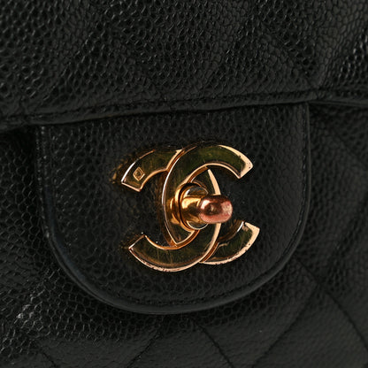 Chanel Caviar Quilted Jumbo Single Flap Black 11 of 25