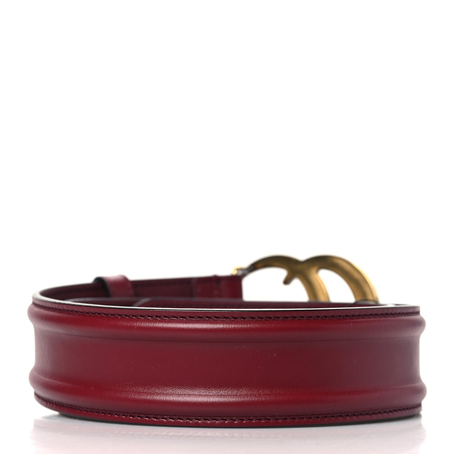 Gucci Ciny Lux Calfskin Patterned Double G 40mm Belt 75 30 Rubicund 3 of 5