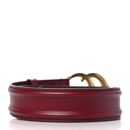 Gucci Ciny Lux Calfskin Patterned Double G 40mm Belt 75 30 Rubicund 3 of 5