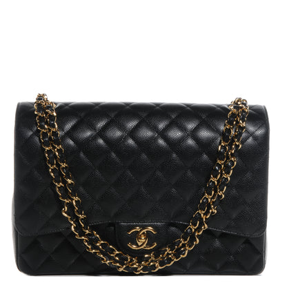 Chanel Caviar Quilted Maxi Double Flap Black 1 of 9