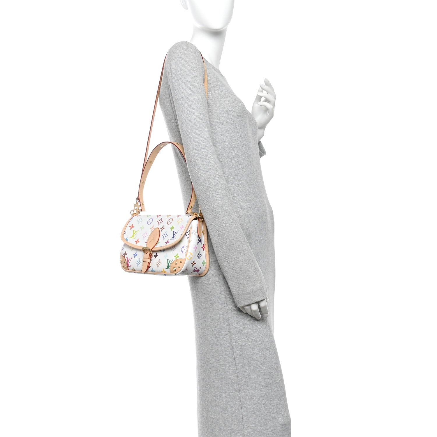 Louis Vuitton LV X TM Monogram Multicolor Diane White 2 of 9