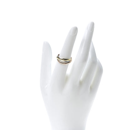 Cartier 18K Pink Yellow White Gold Small Trinity Ring 53 6.25 2 of 7