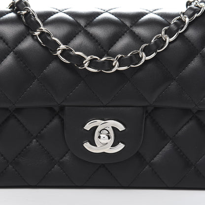 Chanel Lambskin Quilted Mini Rectangular Flap Black 10 of 11