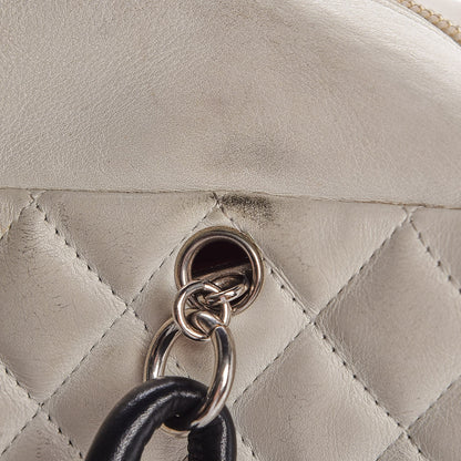 Chanel Calfskin Python Quilted Large Cambon Bowler White 18 of 26