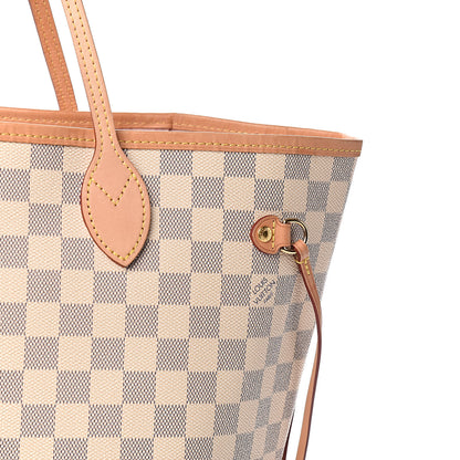 Louis Vuitton Damier Azur Neo Neverfull MM Rose Ballerine 10 of 15