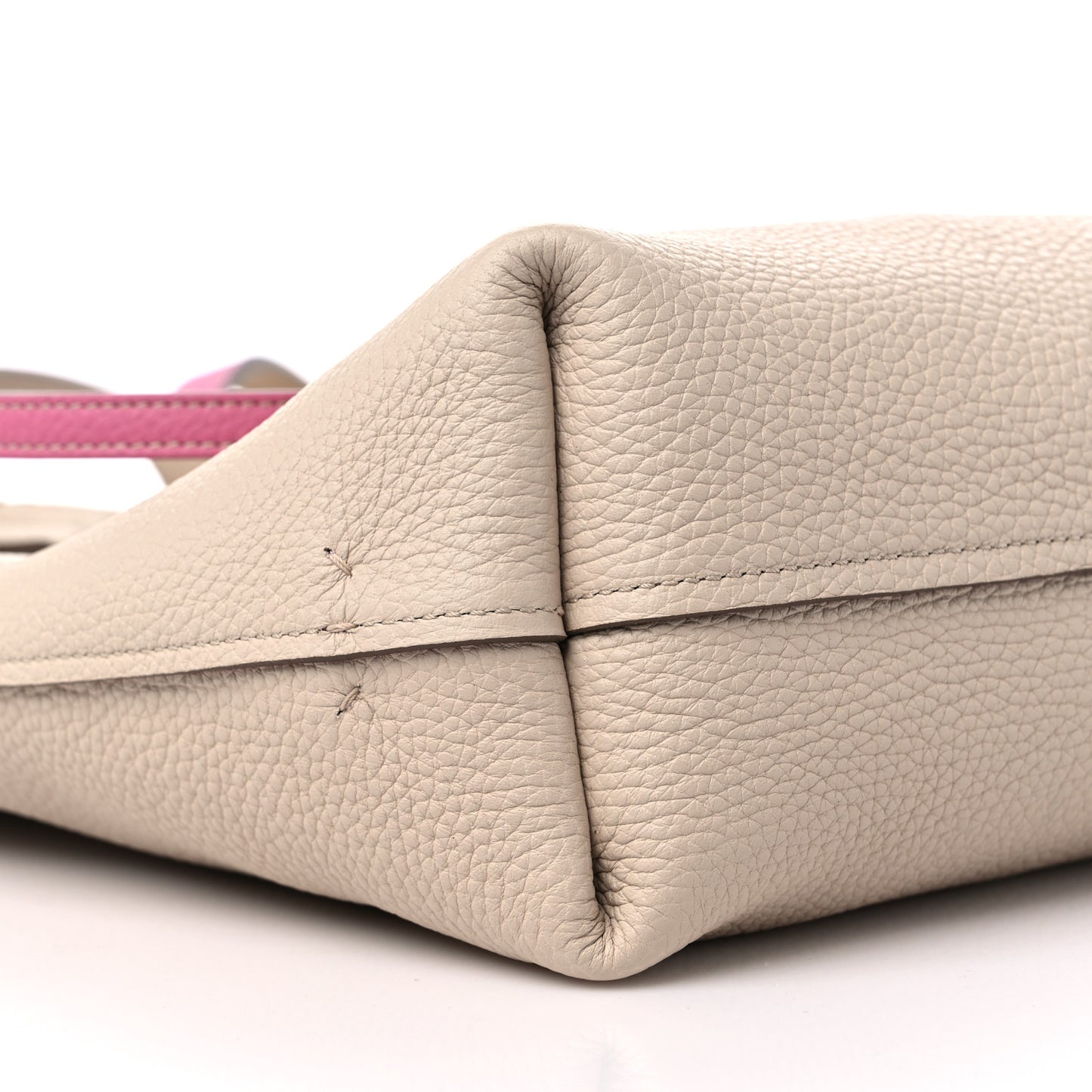Taurillon Blush Calfskin Quattro Reversible Tote TPM Tourterelle Hot Pink