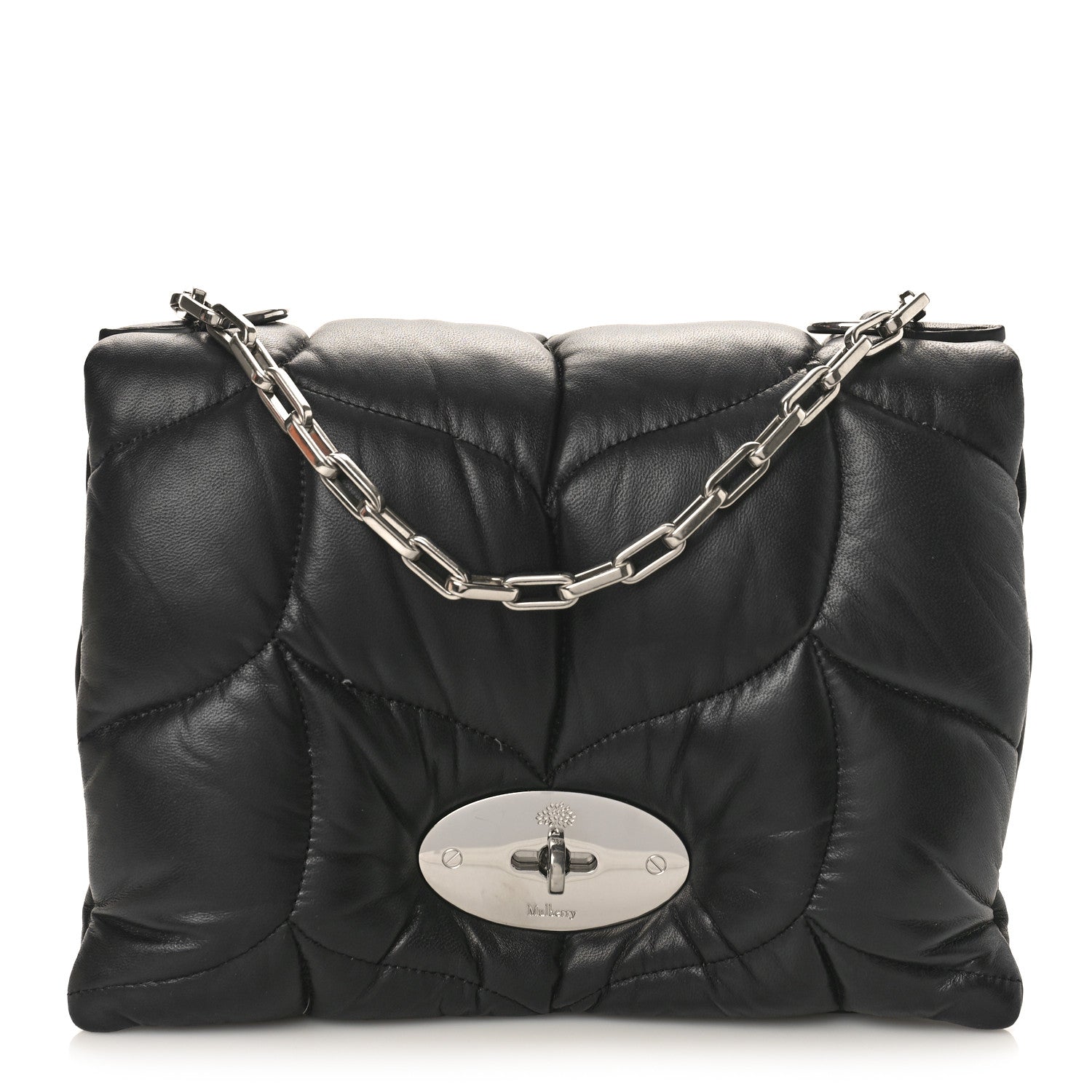 Mulberry Nappa Pillow Quilted Little Softie Bag Black 1 of 8