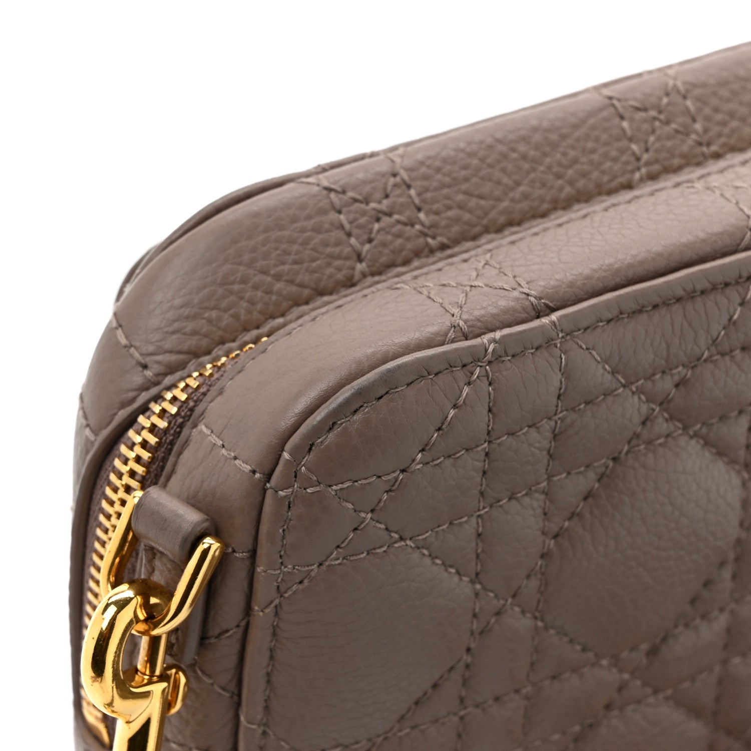 Christian Dior Supple Calfskin Caro Double Pouch Warm Taupe 13 of 16