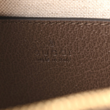 Gucci GG Supreme Monogram Textured Dollar Calfskin Web Mini Ophidia Top Handle Bag Beige Ebony New Acero 6 of 11