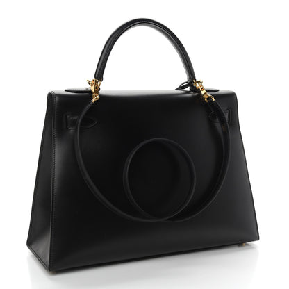 Hermes Box Kelly Sellier 32 Black 3 of 10
