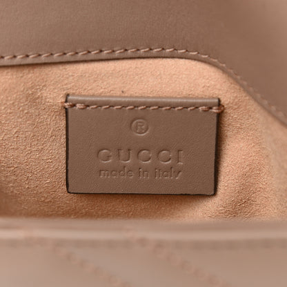 Gucci Calfskin Matelasse Super Mini GG Marmont Shoulder Bag Porcelain Rose 6 of 9