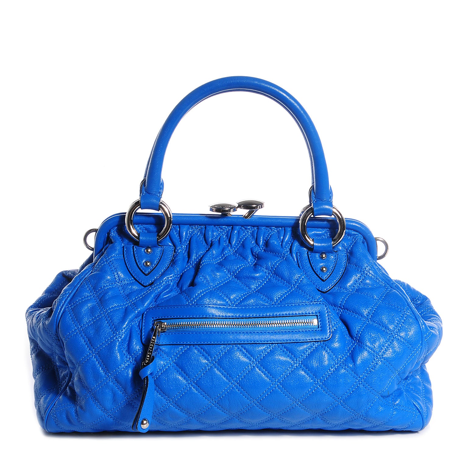 Marc Jacobs Quilted Leather Stam Blue 1 of 10