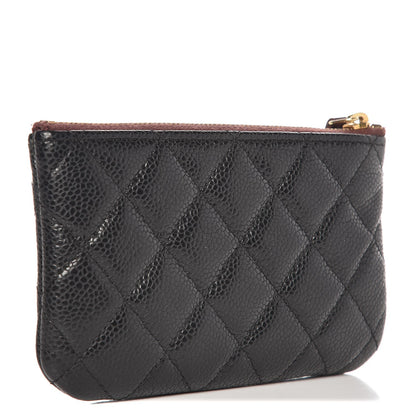 Chanel Caviar Quilted Small Cosmetic Case Black 3 of 7