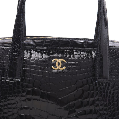 Chanel Alligator Bowler Bag Black 9 of 11