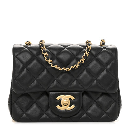 Chanel Lambskin Quilted Mini Pearl Crush Flap Black 1 of 25