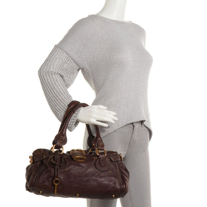 Chloe Leather Medium Paddington Satchel Chocolate 2 of 10