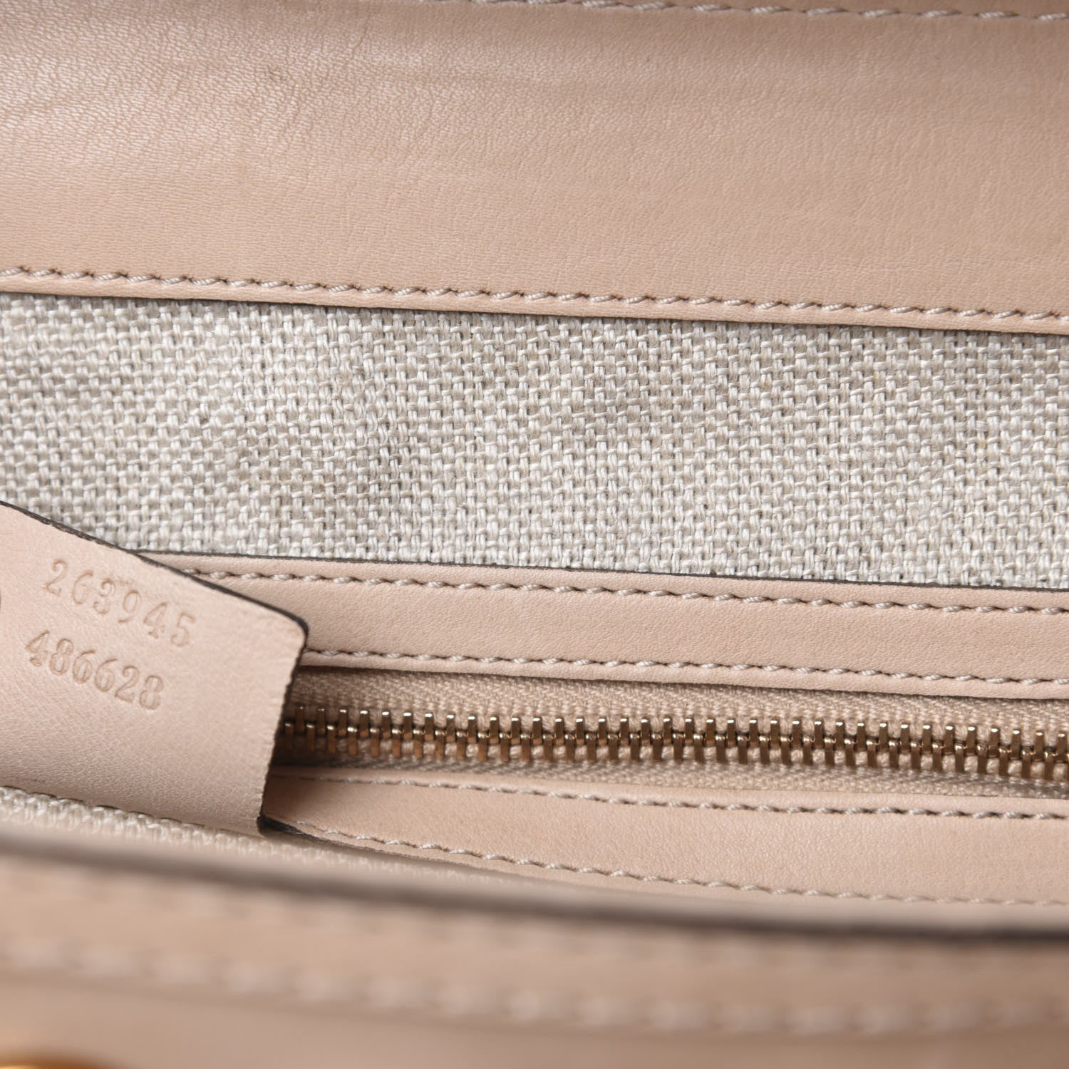Gucci Calfskin Handmade Medium Top Handle Bag Taupe 10 of 14