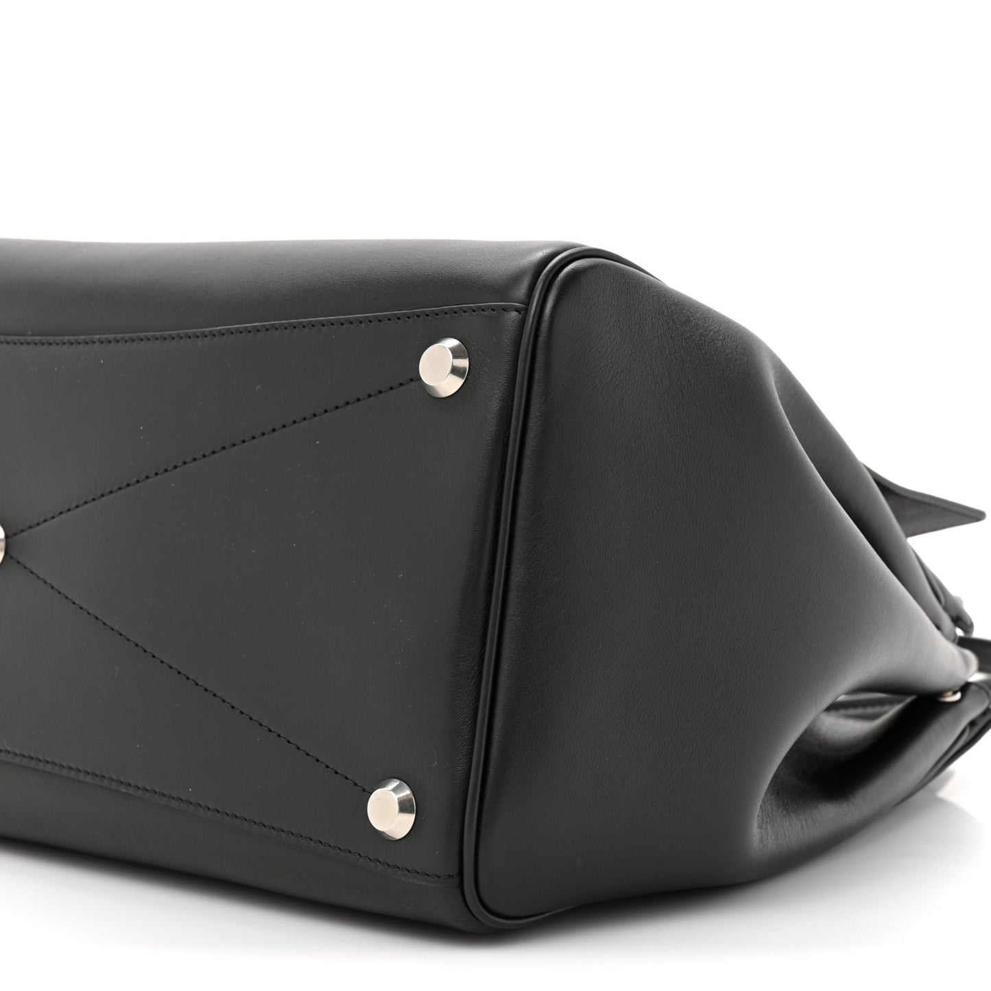 Smooth Calfskin Medium Bel Air Carry All Bag Black