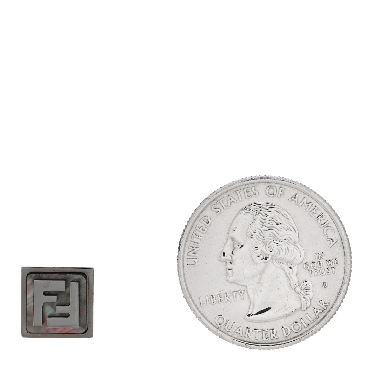 Ruthenium Mother of Pearl FF Single Earring