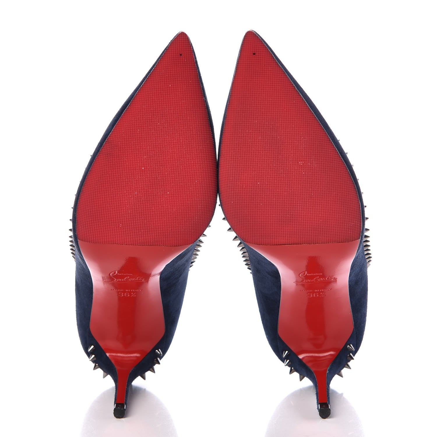 Christian Louboutin Veau Velours Anjalina 85 Pumps 36.5 Marine 7 of 14
