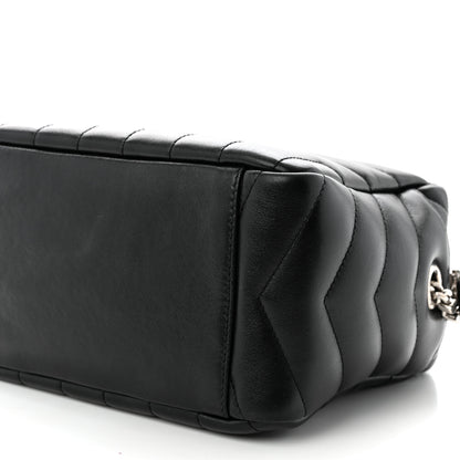Saint Laurent Calfskin Y Quilted Monogram Small Loulou Bowling Bag Black 10 of 11