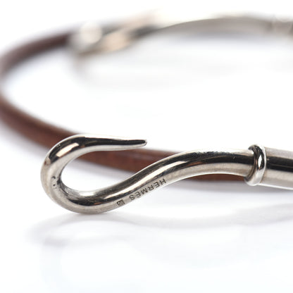 Hermes Natural Bridle Jumbo Double Tour Bracelet Bouton 4 of 4