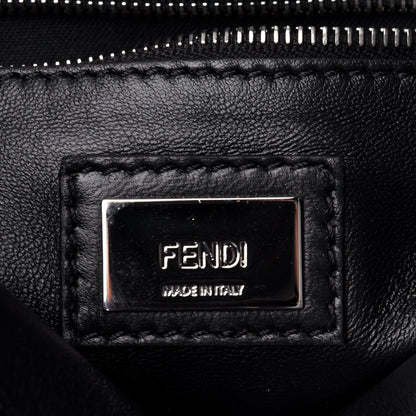 Fendi Nappa Lace Up Mini Peekaboo Iconic Satchel Black 5 of 9