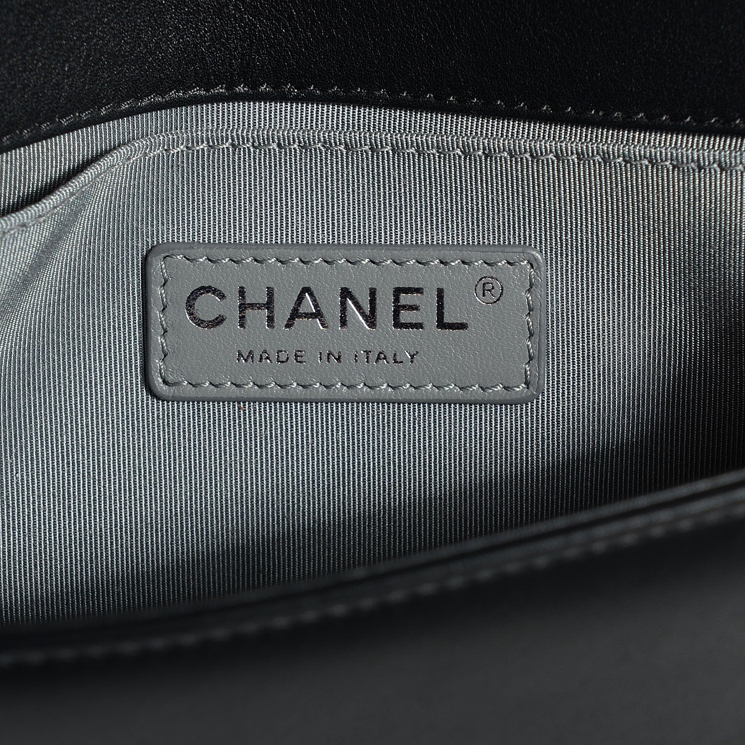 Chanel Calfskin Chevron Quilted Small Boy Flap Black 7 of 9