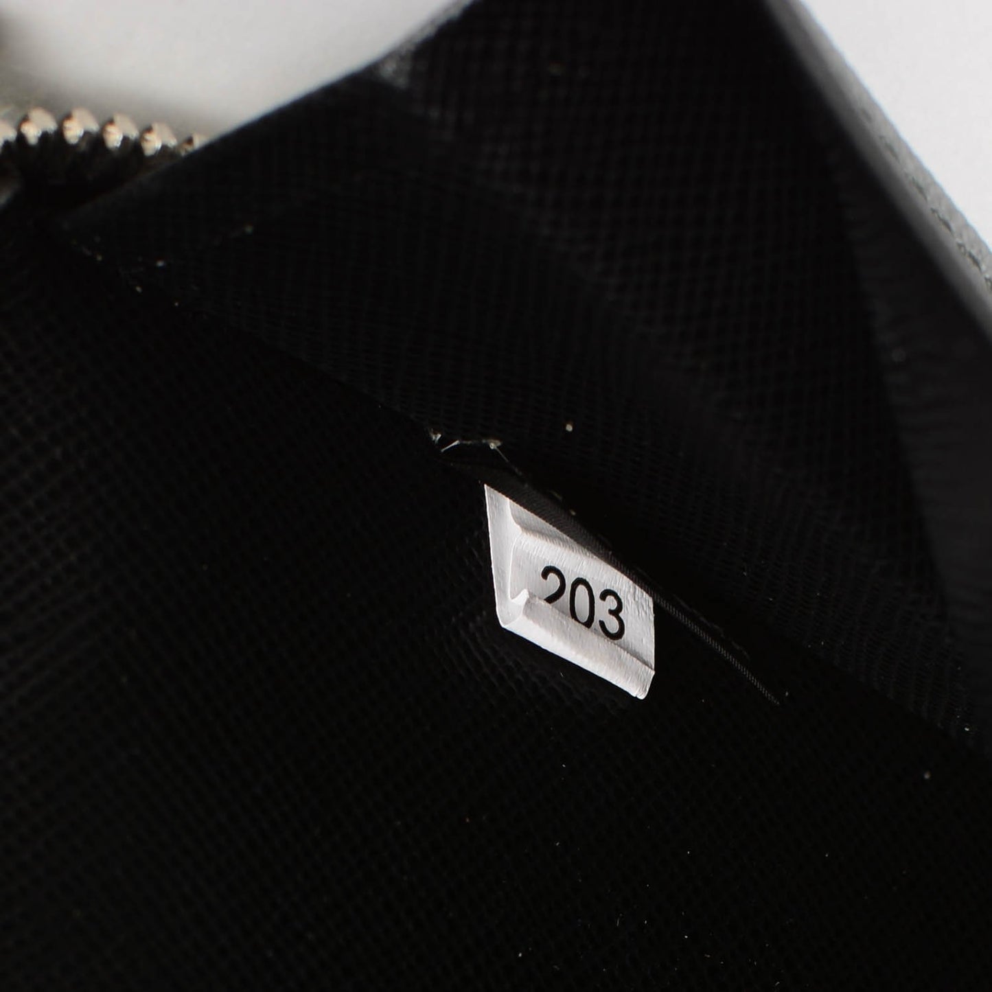 Saffiano Large Zip Around Travel Wallet Nero Black
