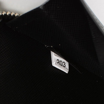 Prada Saffiano Large Zip Around Travel Wallet Nero Black 10 of 10