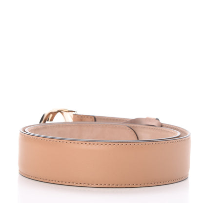 Gucci Calfskin Interlocking G 37mm Belt 80 32 Camelia 3 of 6