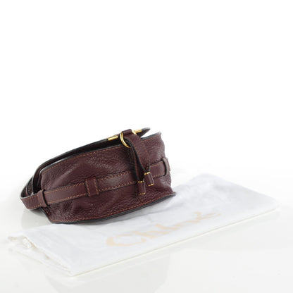 Chloe Calfskin Mini Marcie Round Crossbody Bag Dark Velvet 4 of 9