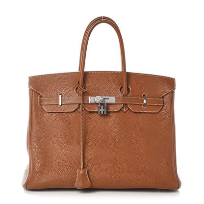 Hermes Togo Birkin 35 Gold 1 of 9